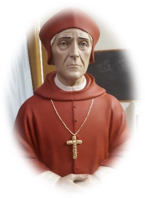 picture of the statue of St. John Fisher showing face and shoulders