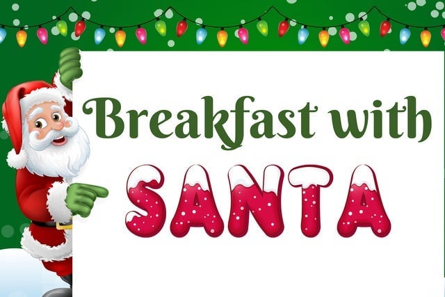 breakfast with santa banner
