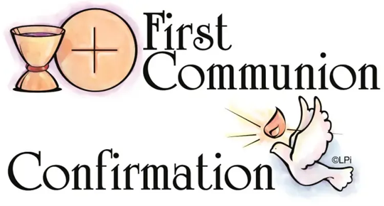 first communion and confirmation banner