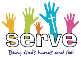 image of hands volunteering to serve