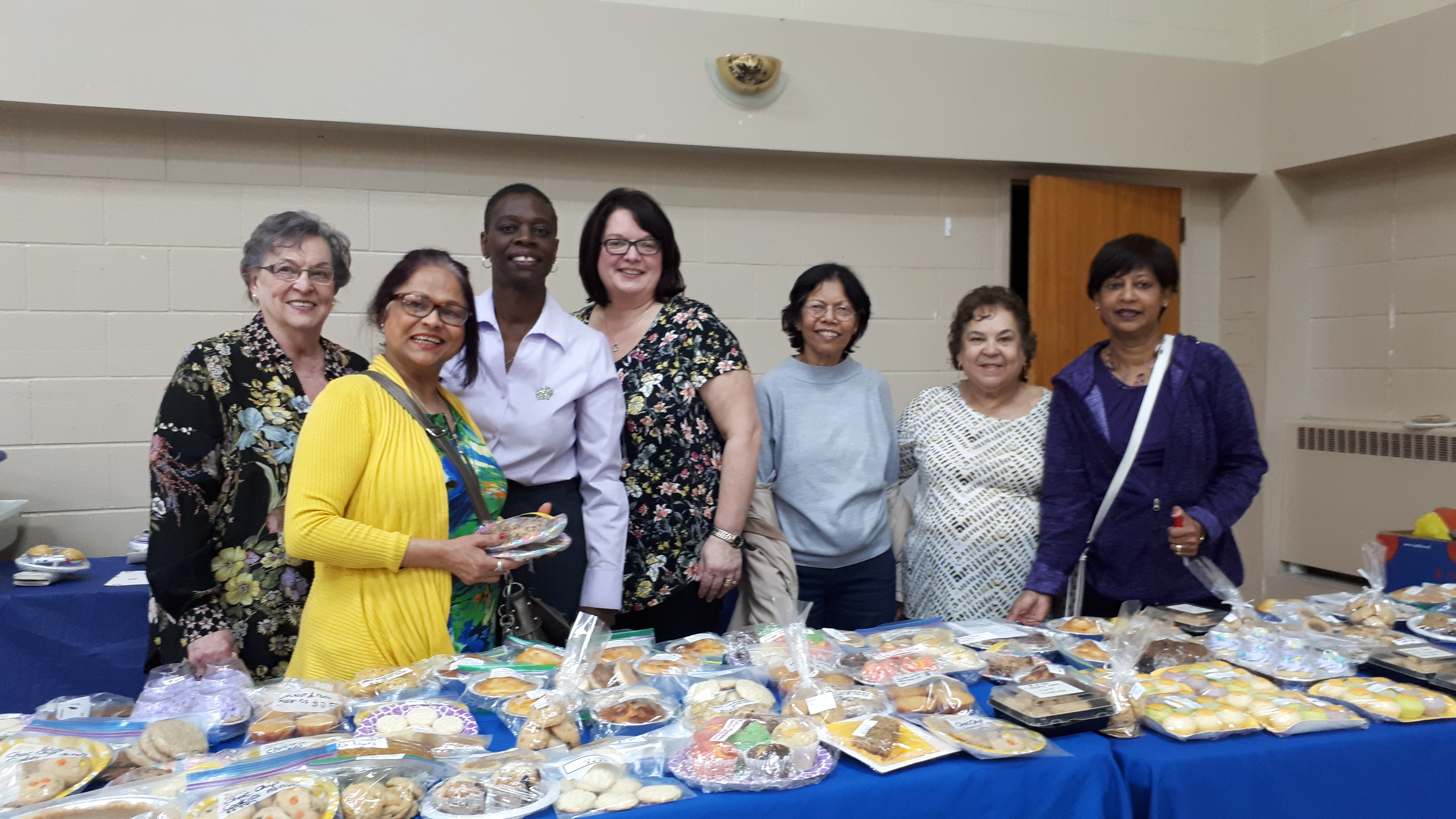 cwl members helping at the baking table