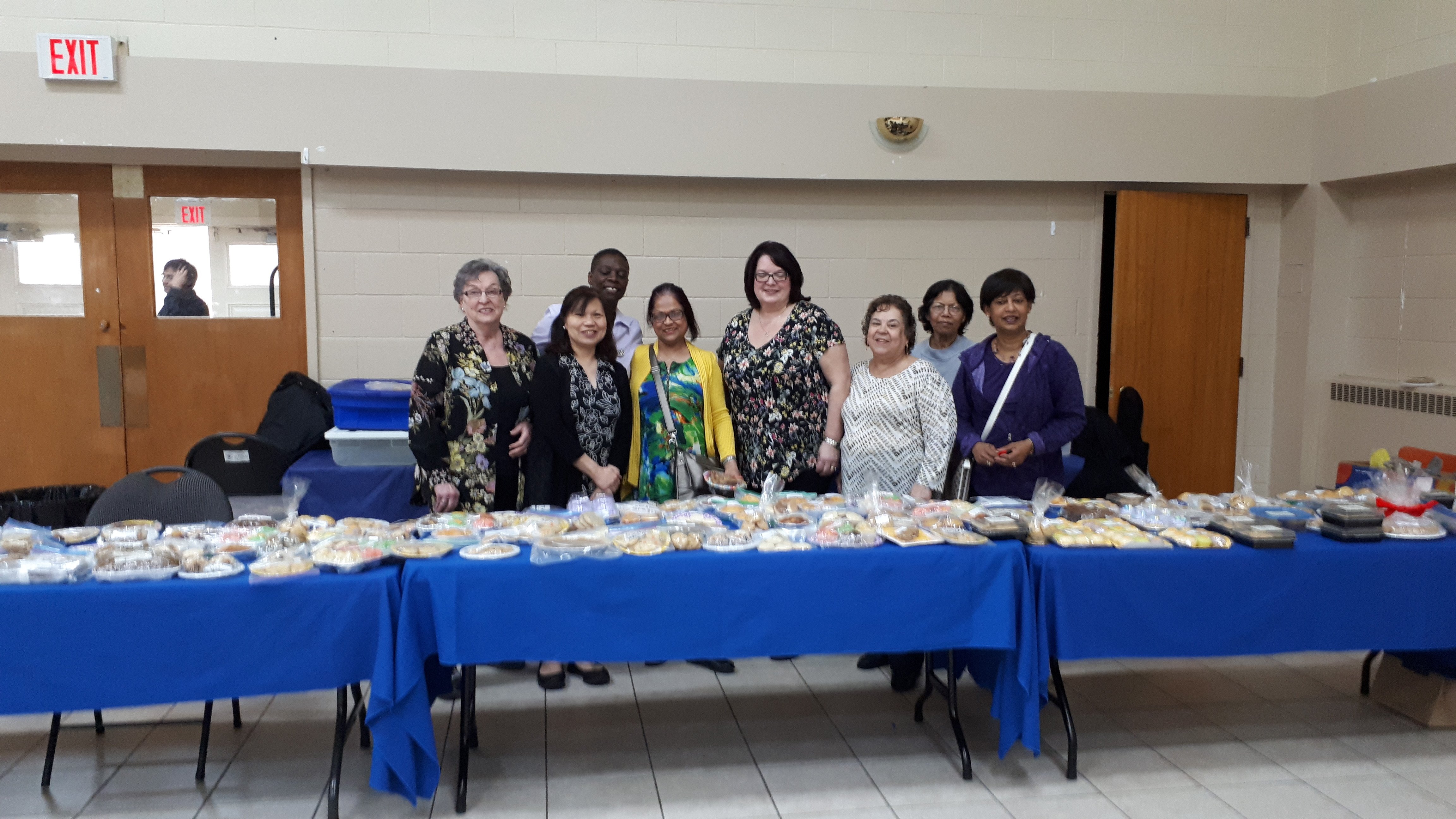 cwl members helping at the baking table