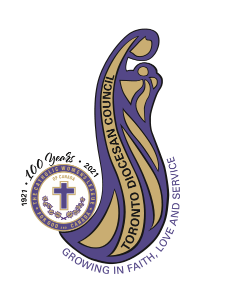 logo for the 100th anniversary of the catholic women's league Toronto diocesan council