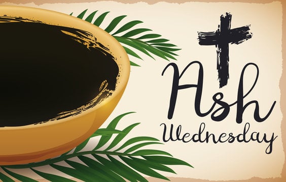 ash wednesday with palms