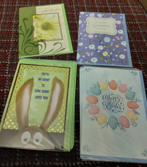 Easter cards $1 each