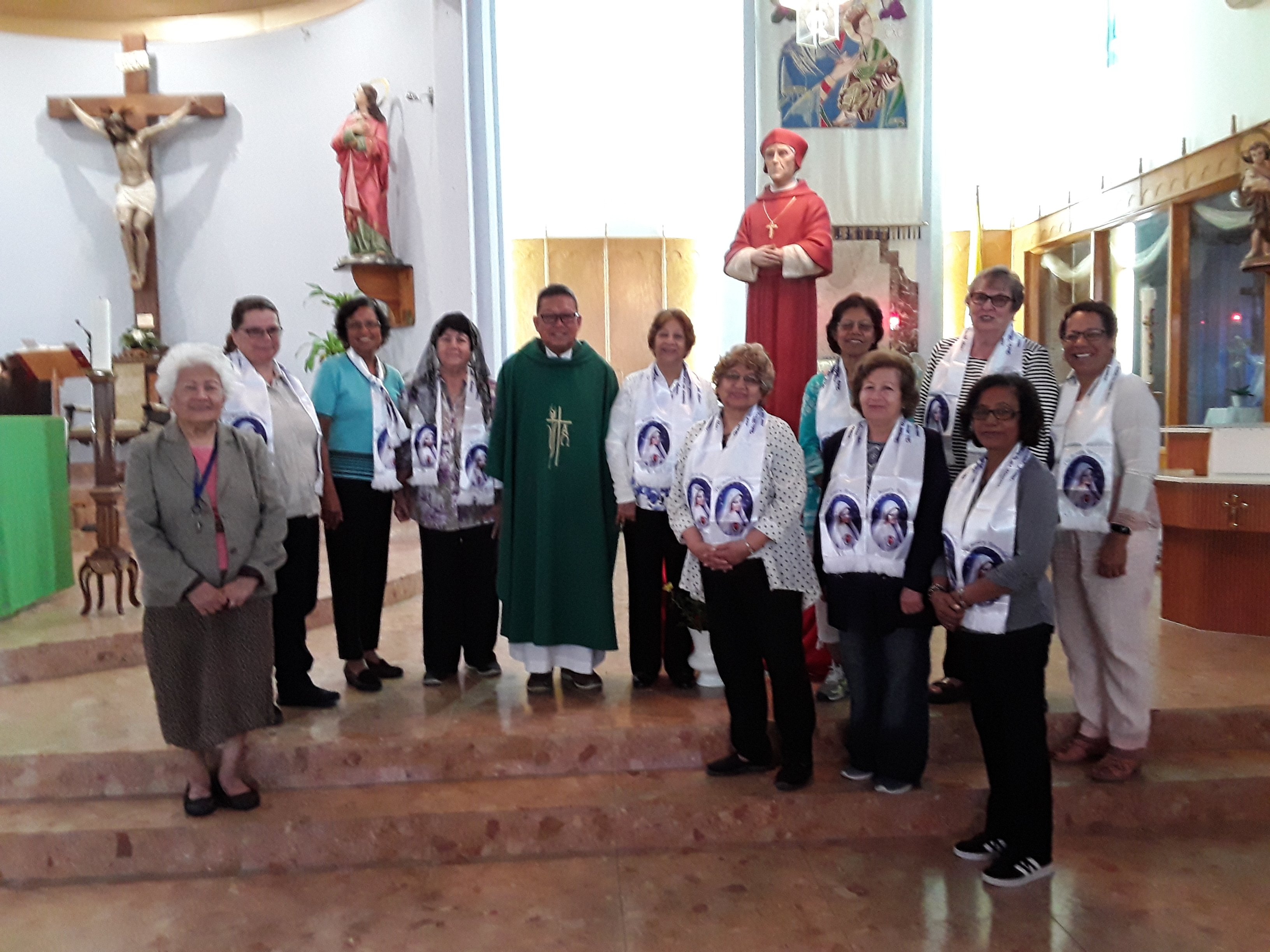 picture of the members of the Rosary Apostolate Group at St. John Fisher Church