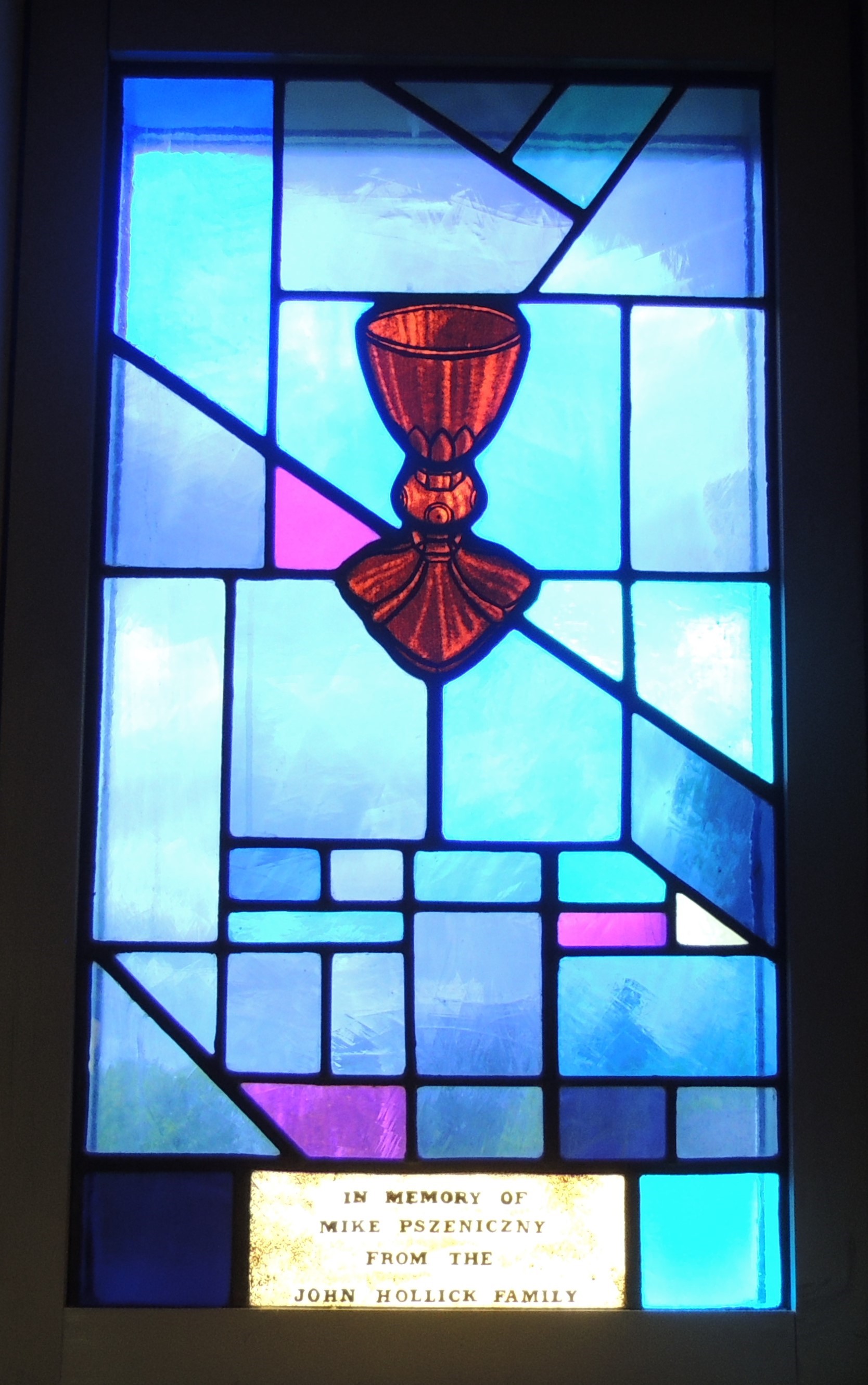 Chalice - stained glass window