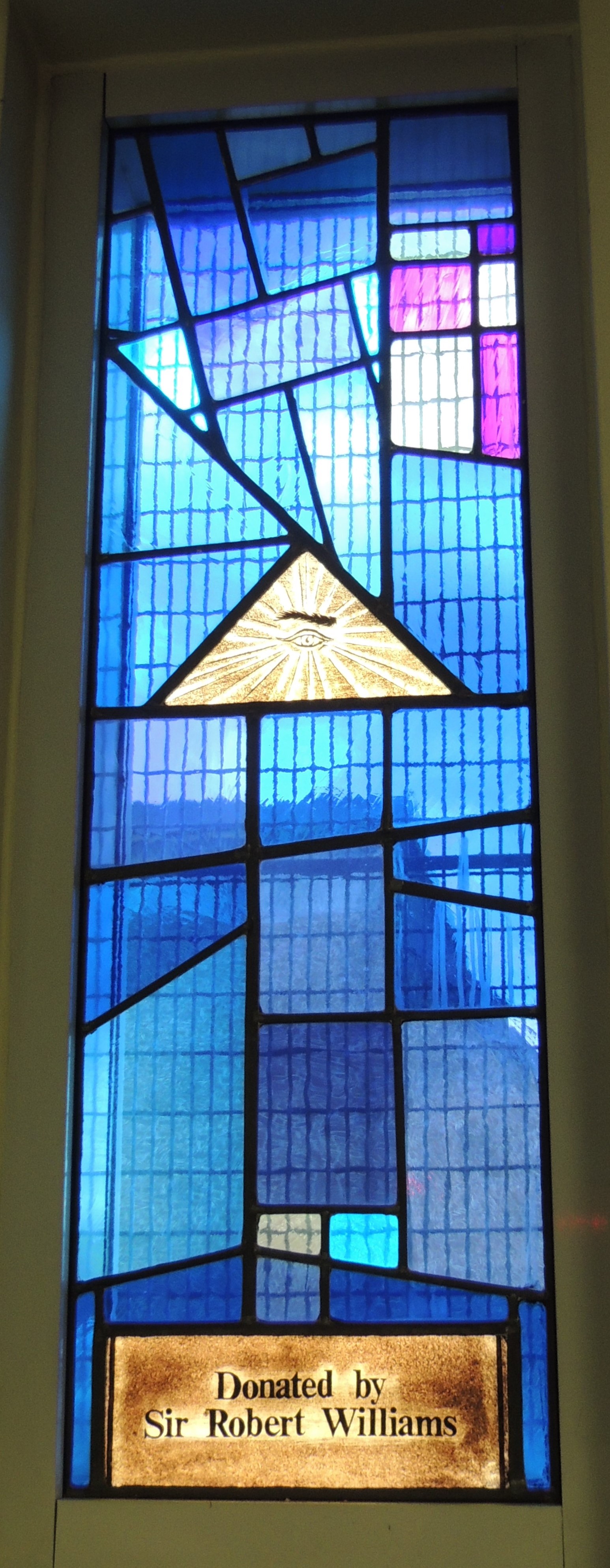 Eye of God - stained glass window